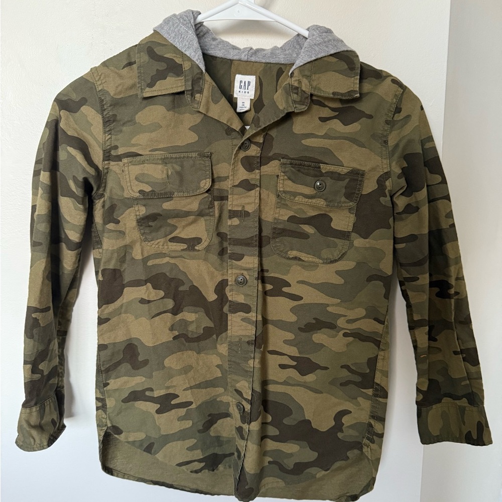 GAP Kids Camo Jacket with Hood